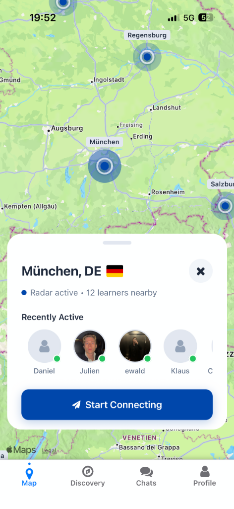 LingoRadar Map Feature